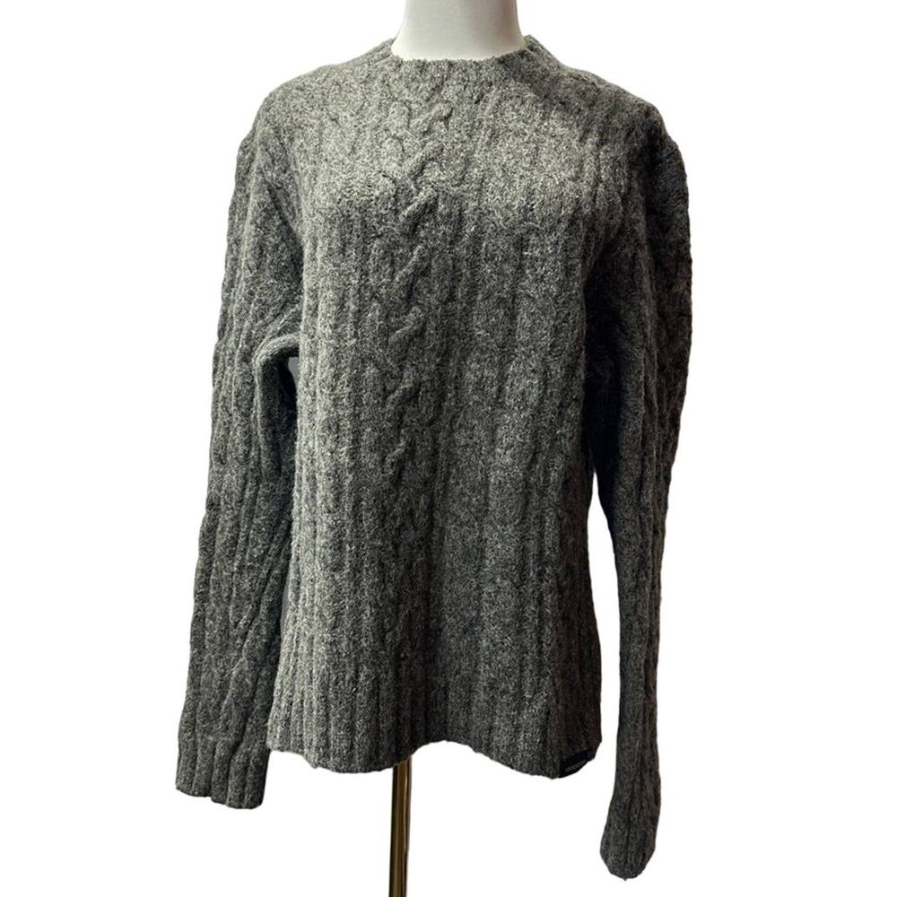 SALE!!! Abercrombie & Fitch Vintage Sweater Wool Cable Knit Dark Academia Size M
